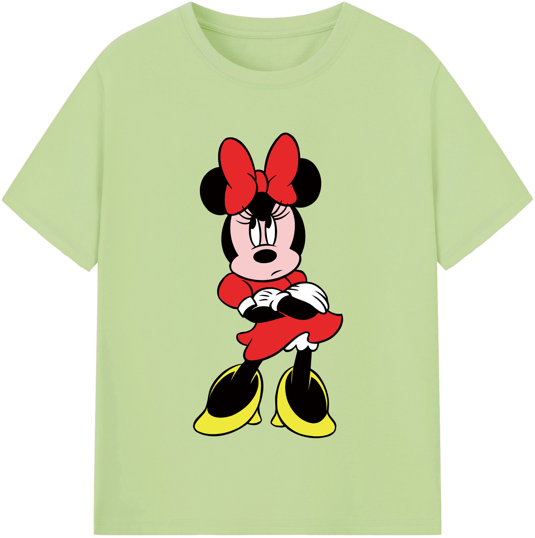 （画像用） ミッキーマウス Mickey Mouse 綿100％半袖Tシャツ（フロントプリント）